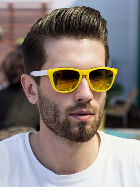 VEYREY VeyRey Nerd Cool Gelb-Weiß Sonnenbrille