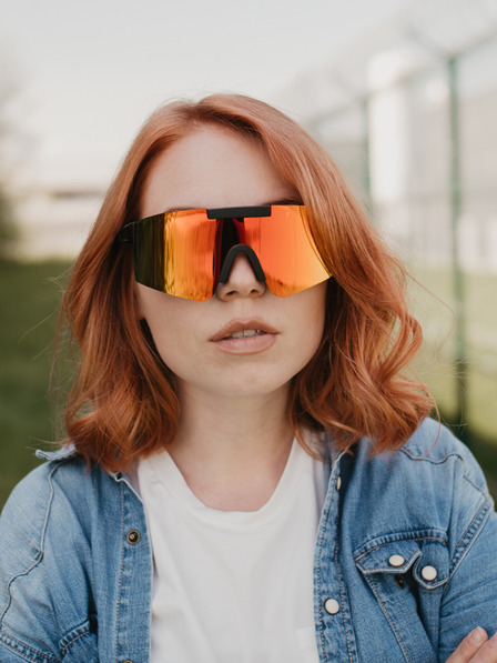 VEYREY Orangefarbene polarisierende Unisex-Sonnenbrille VeyRey Tarik