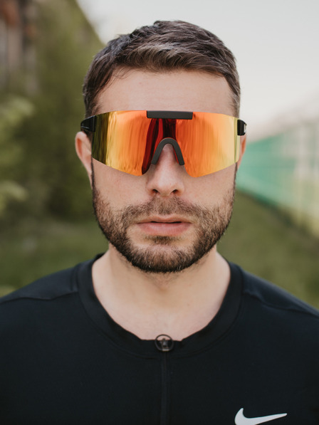 VEYREY Orangefarbene polarisierende Unisex-Sonnenbrille VeyRey Tarik