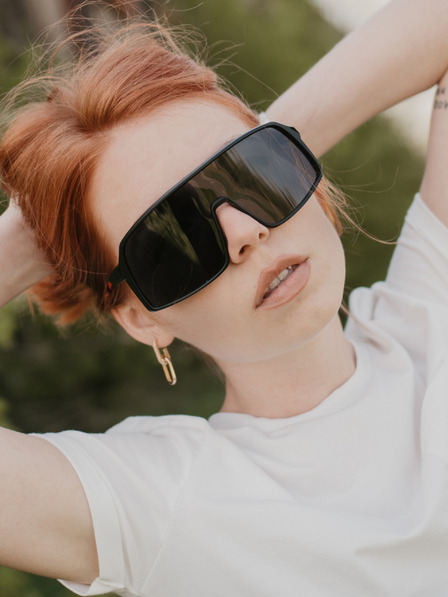 VEYREY Schwarze polarisierte Unisex-Sport-Sonnenbrille VeyRey Gisilbert