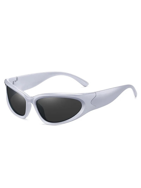 VEYREY Weiße Unisex-Sonnenbrille VeyRey Steampunk Telos