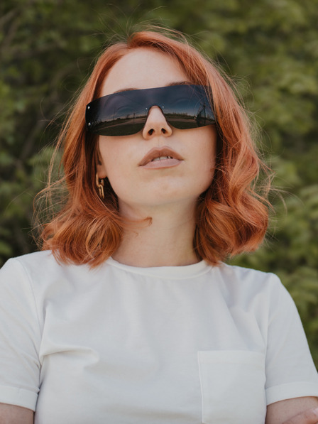 VEYREY Schwarze Unisex-Sonnenbrille VeyRey Binneon