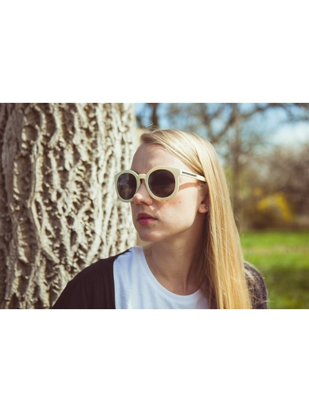 OEM OEM Damen Sonnenbrille Oversize Dart Weiß