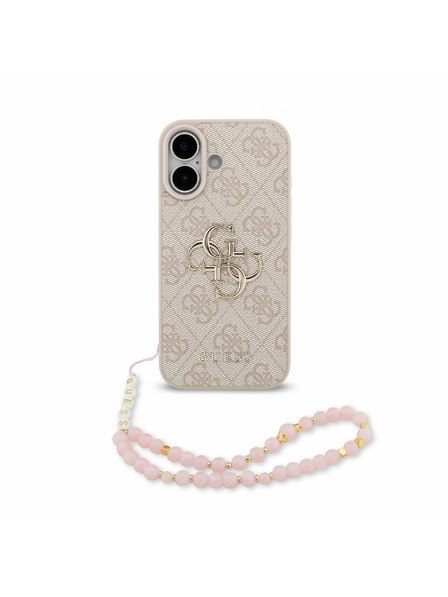 Guess Guess PU 4G Metal Logo Strap Rückseite für iPhone 17 Pink