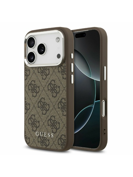 Guess Guess 4G MagSafe Rückseite für iPhone 17 Pro Brown