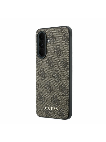 Guess Guess PU 4G Metal Classic Logo Rückseite für Samsung Galaxy A37 Brown