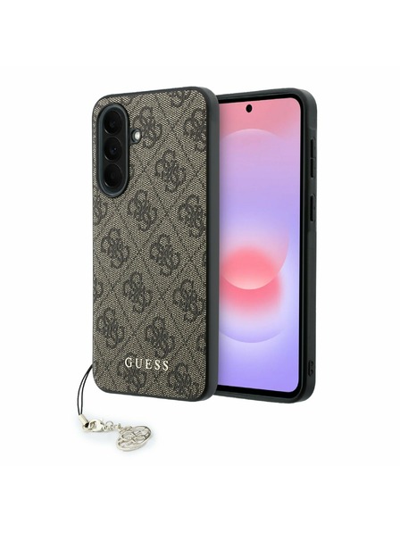 Guess Guess 4G Charm Rückseite für Samsung Galaxy A37 Brown