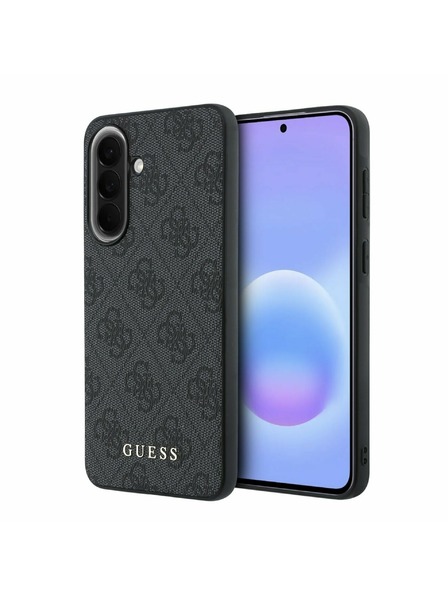 Guess Guess PU 4G Metal Classic Logo Rückseite für Samsung Galaxy A57 Grey