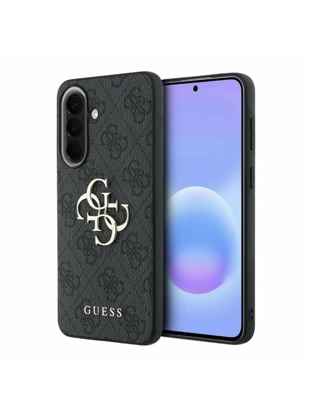 Guess Guess PU 4G Metal Logo Rückseite für Samsung Galaxy A57 Grey