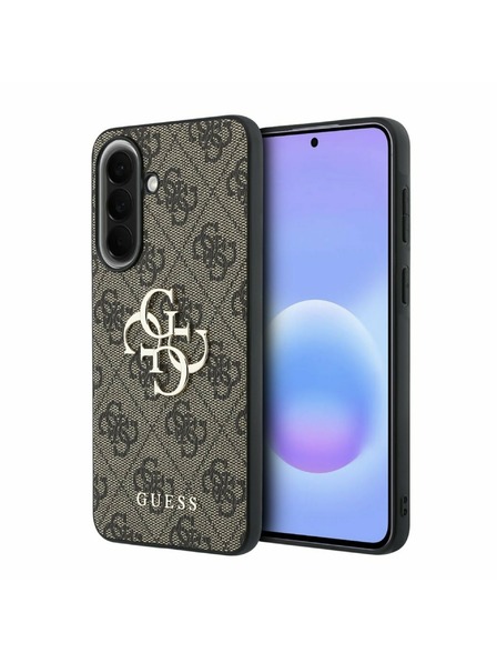 Guess Guess PU 4G Metal Logo Rückseite für Samsung Galaxy A57 Brown