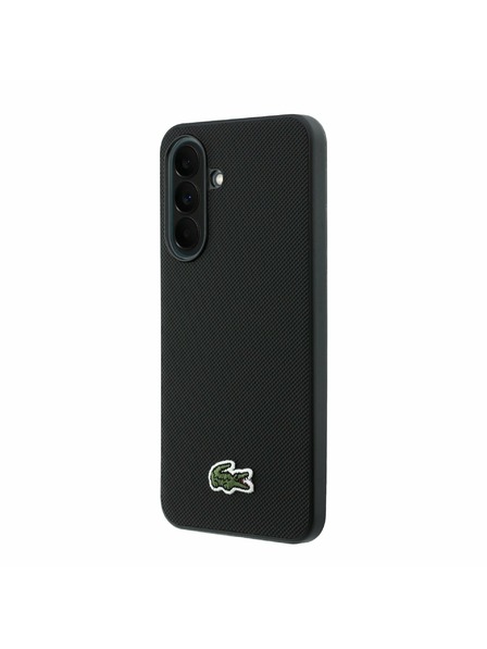 Lacoste Lacoste Iconic Petit Pique Woven Logo MagSafe Rückseite für Samsung Galaxy A37 Black