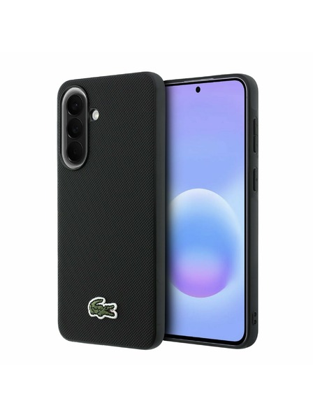 Lacoste Lacoste Iconic Petit Pique Woven Logo MagSafe Rückseite für Samsung Galaxy A57 Black