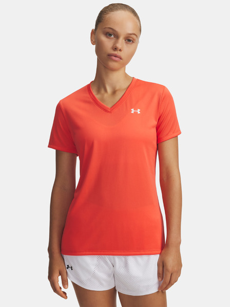 Under Armour Damen T-Shirt Under Armour Tech SSV- Solid-RED