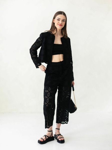 Orsay Schwarze gemusterte Damenjacke ORSAY