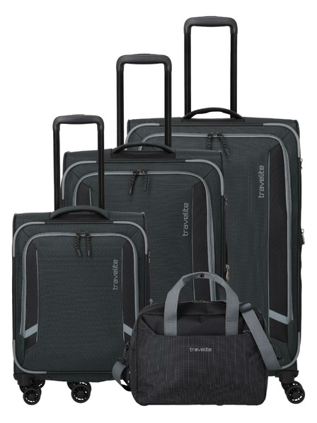 Travelite Kofferset Travelite Corsiica S,M,L,BB Black