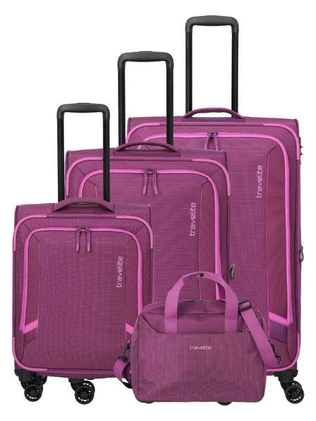 Travelite Kofferset Travelite Corsiica S,M,L,BB Pink