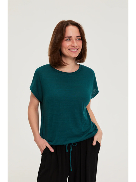 Moodo Bluse mit Kurzarm grün Moodo