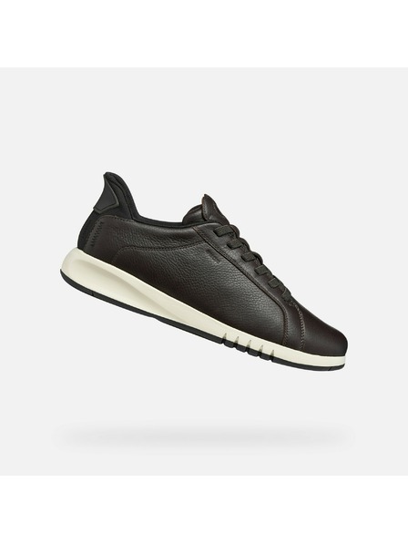 Geox Dunkelbraune Herren-Turnschuhe Geox Aerantis Plus Fast in