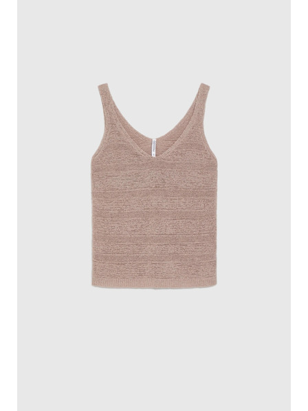 Moodo Beige Jersey-Top Moodo