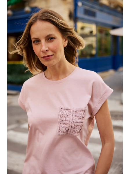 Moodo Baumwoll-T-Shirt rosa Moodo