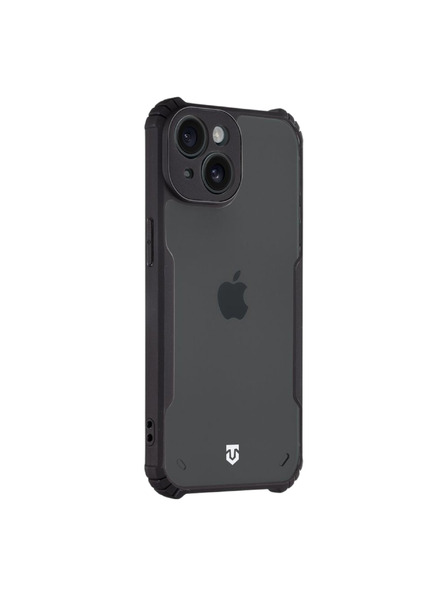 Tactical Tactical Quantum Stealth Hülle für Apple iPhone 15 Transparent/Schwarz