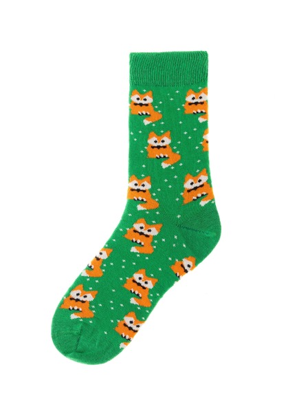 Funky Steps Funky Steps Damensocken mit Fuchs-Motiv FSC112