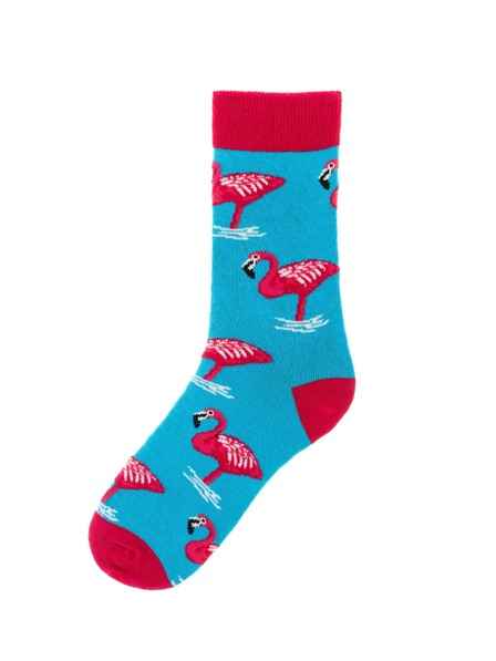 Funky Steps Funky Steps Damensocken mit Flamingo-Motiv FSC124