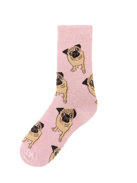 Funky Steps Funky Steps Damensocken mit Hunde-Motiv FSC108