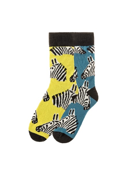Funky Steps Funky Steps Herrenstrümpfe Set mit Zebra Motiv FSC200