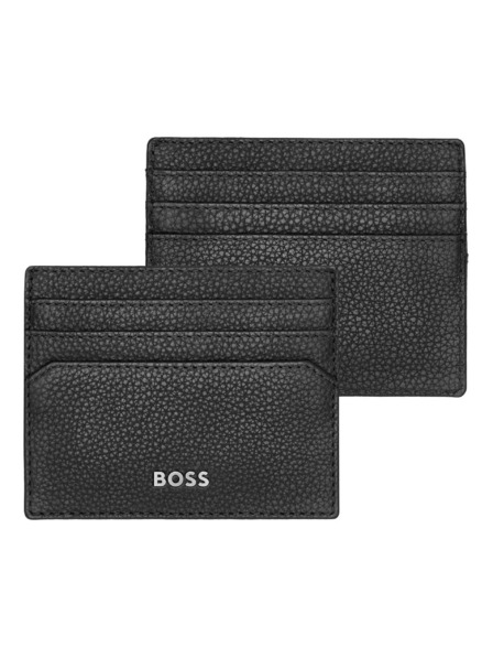 Hugo Boss Schwarzes Leder Kartenetui Hugo Boss Classic HLC416A