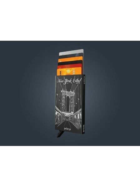 Pularys Dokumentenetui Pularys Brooklyn schwarz Aluminium 194110801
