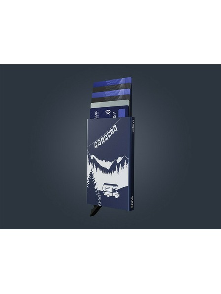 Pularys Dokumentenetui Pularys I´d Rather Be Camping blau Aluminium 192410804