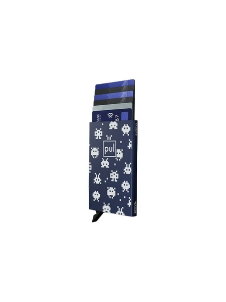 Pularys Dokumentenetui Pularys Space Invaders blau Aluminium 191310804