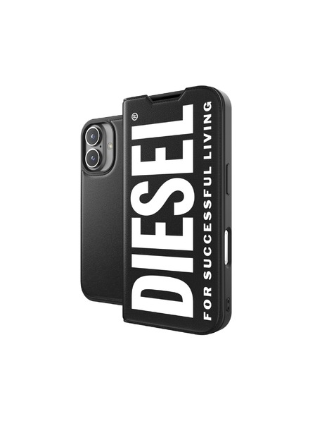 Diesel Diesel Etui für iPhone 16 mit Magsafe Schwarz-Weiß 60131