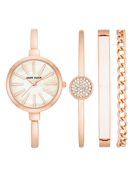 Anne Klein Uhren- und Armband-Geschenkset Anne Klein, AK/1470RGST