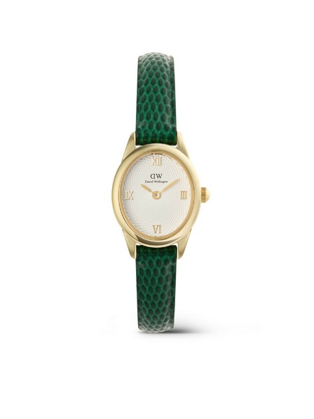 Daniel Wellington Damenuhr Daniel Wellington Ophelia Mini Lizard Guilloché Leder DW00100892