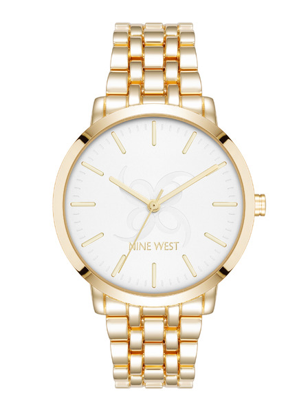 Nine West	 Damenuhr rund Nine West NW/3060SVGB