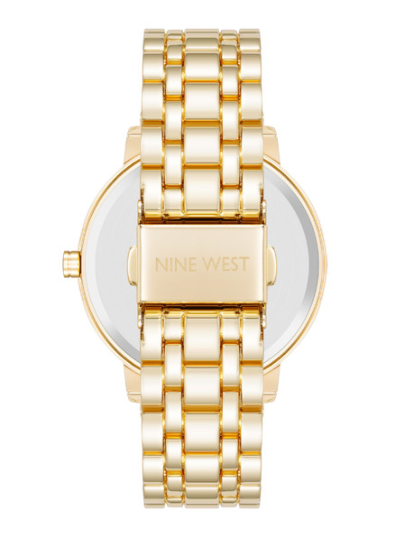 Nine West	 Damenuhr rund Nine West NW/3060SVGB
