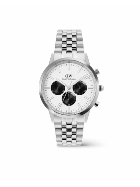 Daniel Wellington Daniel Wellington Herrenuhr Iconic Chronograph Arch 5-Link Panda DW00100872