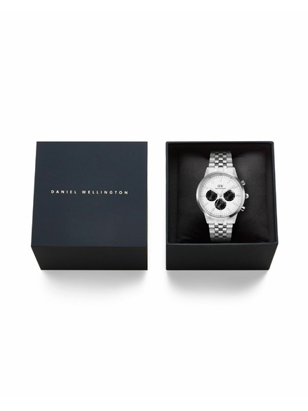 Daniel Wellington Daniel Wellington Herrenuhr Iconic Chronograph Arch 5-Link Panda DW00100872