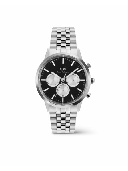 Daniel Wellington Daniel Wellington Herrenuhr Iconic Chronograph Arch 5-Link Panda DW00100873