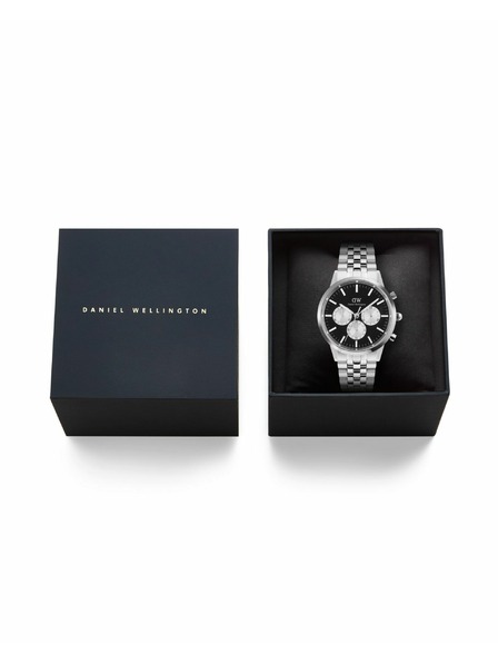 Daniel Wellington Daniel Wellington Herrenuhr Iconic Chronograph Arch 5-Link Panda DW00100873