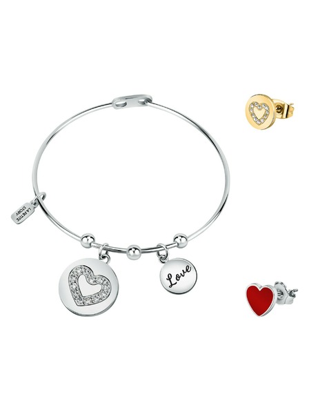 La Petite Story Geschenkset Stahlarmband und zwei Single Ohrringe La Petite Story LPS20ASD06