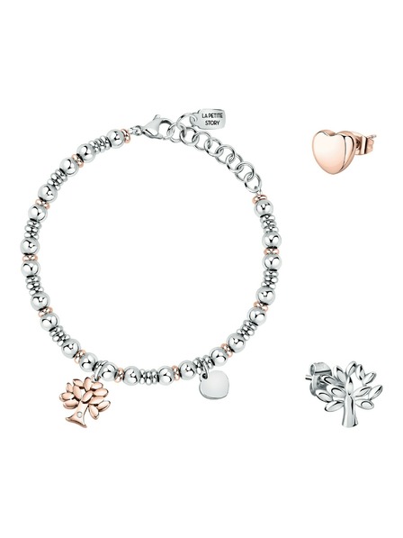 La Petite Story Geschenkset Stahlarmband und zwei Single Ohrringe La Petite Story LPS20ASF01