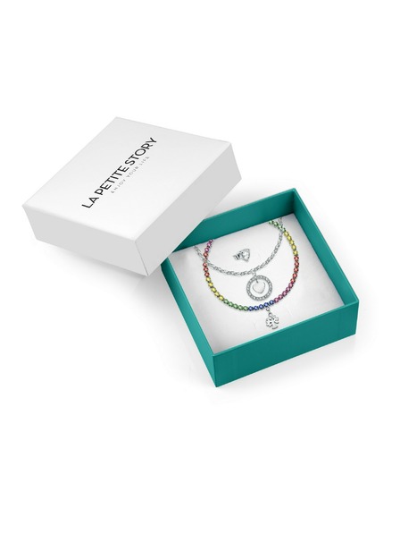 La Petite Story Geschenkset zwei Stahlarmbänder und Single Ohrring La Petite Story LPS20ASD03