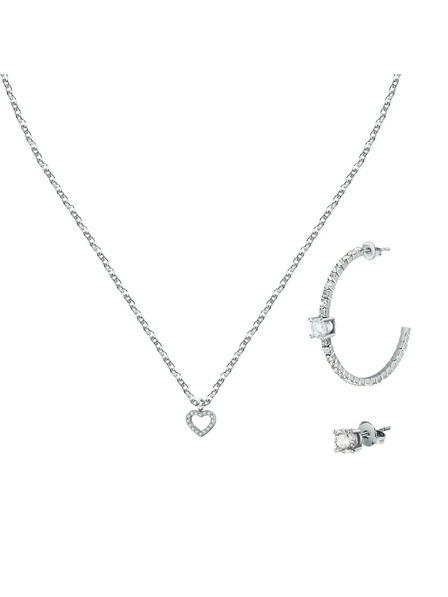 La Petite Story Geschenkset Stahlhalskette und zwei Single Ohrringe La Petite Story LPS20ASD05