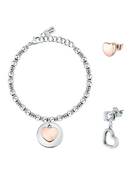 La Petite Story Geschenkset Stahlarmband und zwei Single Ohrringe La Petite Story LPS20ASD04