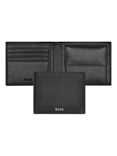 Hugo Boss Herren Schwarze Ledergeldbörse Hugo Boss Classic HLM416A