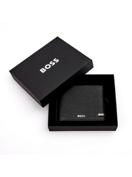 Hugo Boss Herren Schwarze Ledergeldbörse Hugo Boss Iconic HLW421A