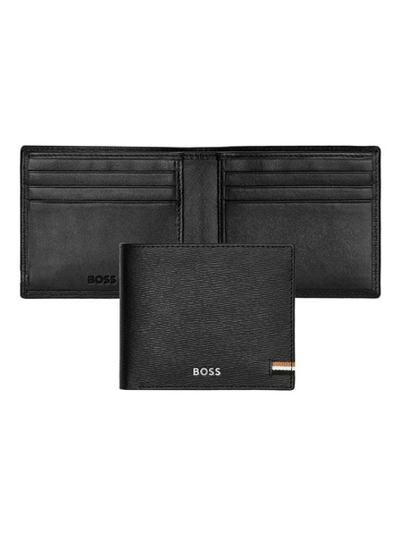 Hugo Boss Herren Schwarze Ledergeldbörse Hugo Boss Iconic HLW421A
